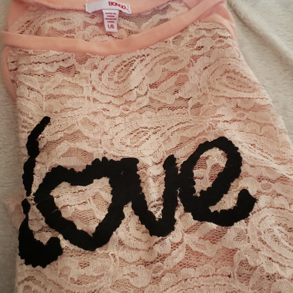 Bongo Love Top pink/cream